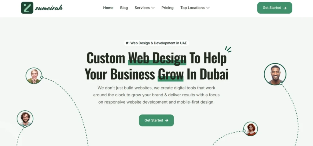 zumeirah - web design and development company in Dubai, UAE
