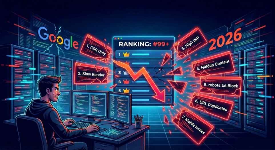 JavaScript SEO in 2026: 7 Mistakes Killing Your Rankings