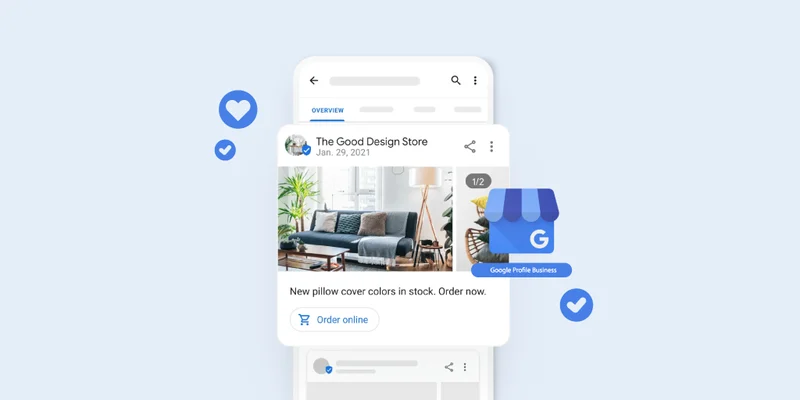 image showing google business profile of a brand "the good design store" with its latest version.